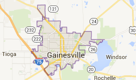 Gainesville FL Map